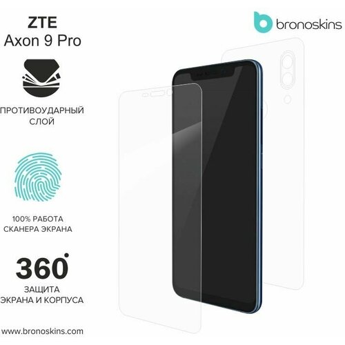 Защитная пленка для ZTE Axon 9 Pro (Матовая, Защита экрана FullScreen) защитная пленка zte axon 7 матовая защита экрана fullscreen