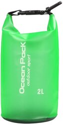 Гермомешок для рыбалки NUOBI Ocean Pack Outdoor Sport 2 L зеленый