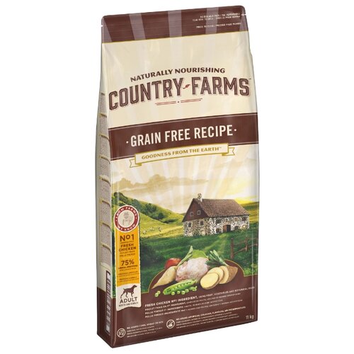 фото Сухой корм для собак Country Farms курица 11 кг