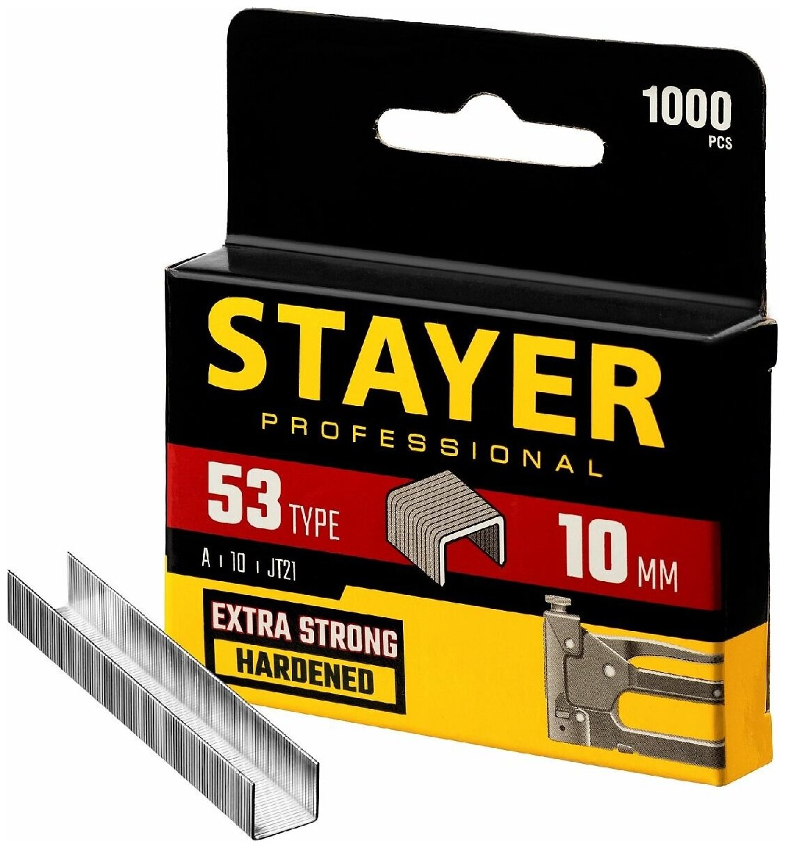 Скобы для степлера STAYER узкие тип 53 10 мм 1000 шт. (3159-10_z02)