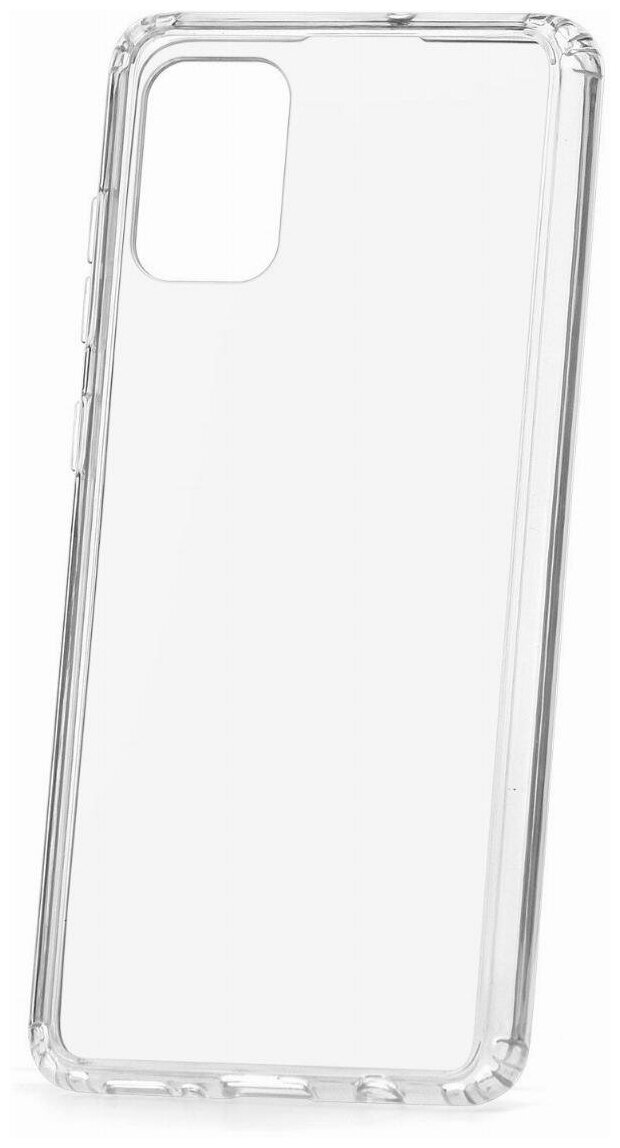 Чехол на Samsung A71 Kruche Acryl Crystal прозрачный, защитный силиконовый бампер, противоударный пластиковый кейс, накладка с защитой камеры