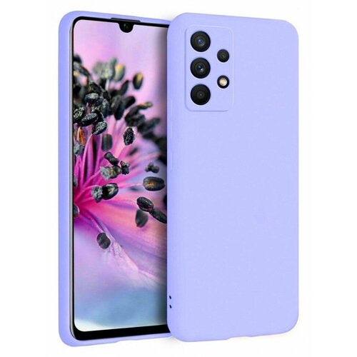 Накладка силиконовая Silicone Cover для Samsung Galaxy A33 5G A336 сиреневая чехол книжка krutoff eco book для samsung galaxy a33 5g a336 листья паттерн синий