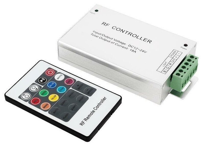 Контроллер-регулятор цвета RGB с пультом ДУ SWG RF RGB RF-RGB-20-18A - фотография № 17