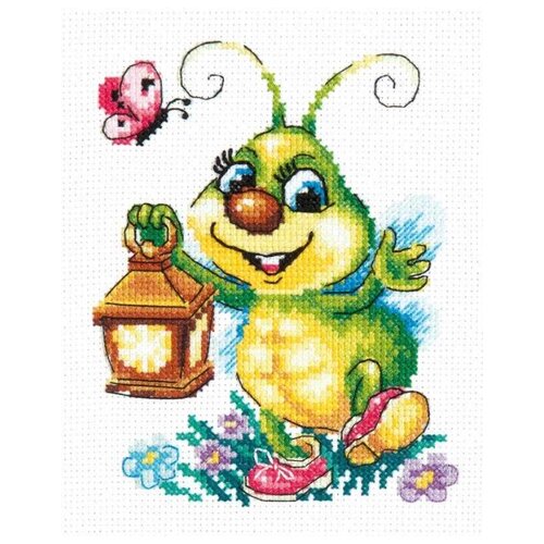 фото Чудесная игла набор для вышивания светлячок, 12 х 14 см, 18-91