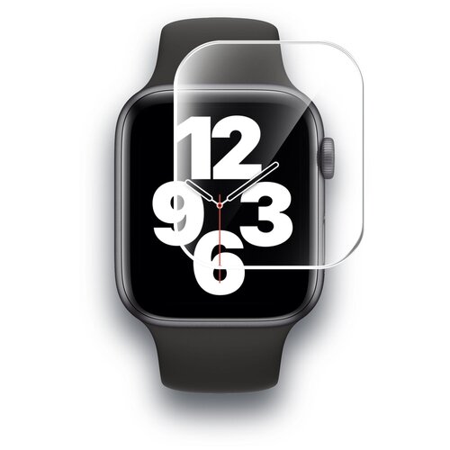 Гидрогелевая защитная пленка на Apple Watch SE 40mm (Эпл вотч СЕ 40 мм) на Экран прозрачная полноклеевая, Brozo защитная пленка на samsung galaxy watch 6 40mm самсунг галакси вотч 6 40мм на экран матовая гидрогелевая полноклеевое brozo