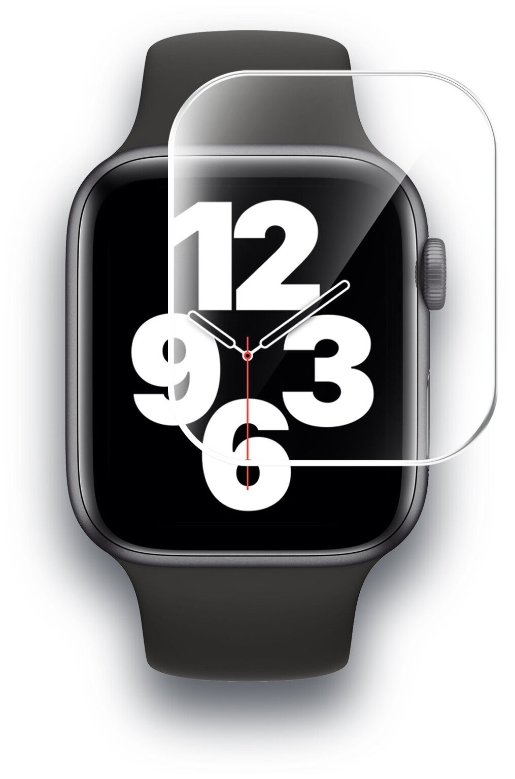 Гидрогелевая защитная пленка на Apple Watch SE 40mm (Эпл вотч СЕ 40 мм) на Экран прозрачная полноклеевая Brozo