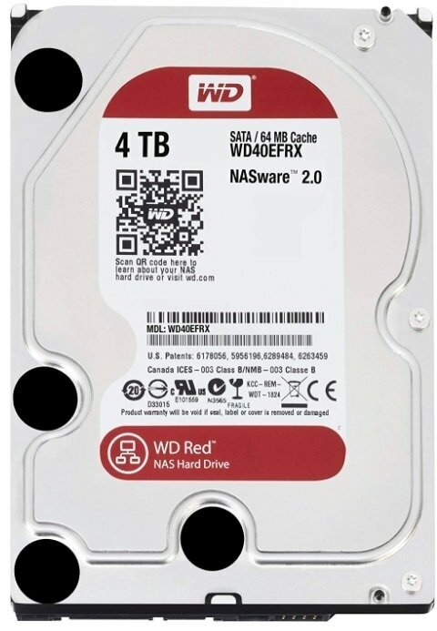 Жесткий диск Western Digital WD Red 4 TB (WD40EFRX)