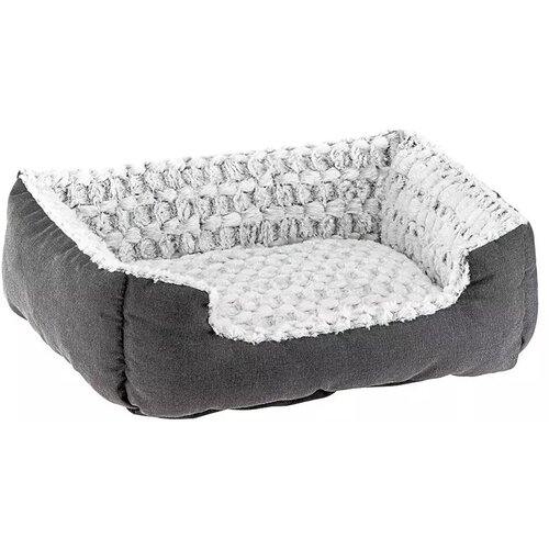 Лежак для кошек и собак Ferplast Sweetie 90, серый, 91×72×19 см warm soft polar fleece dog beds winter warm pet heated mat slippers beds kennel house for cats sleeping bag nest cave bed