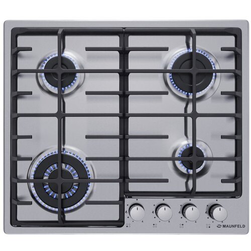 Газовая варочная поверхность Maunfeld EGHS6463CSG нержавеющая сталь 2996300₽