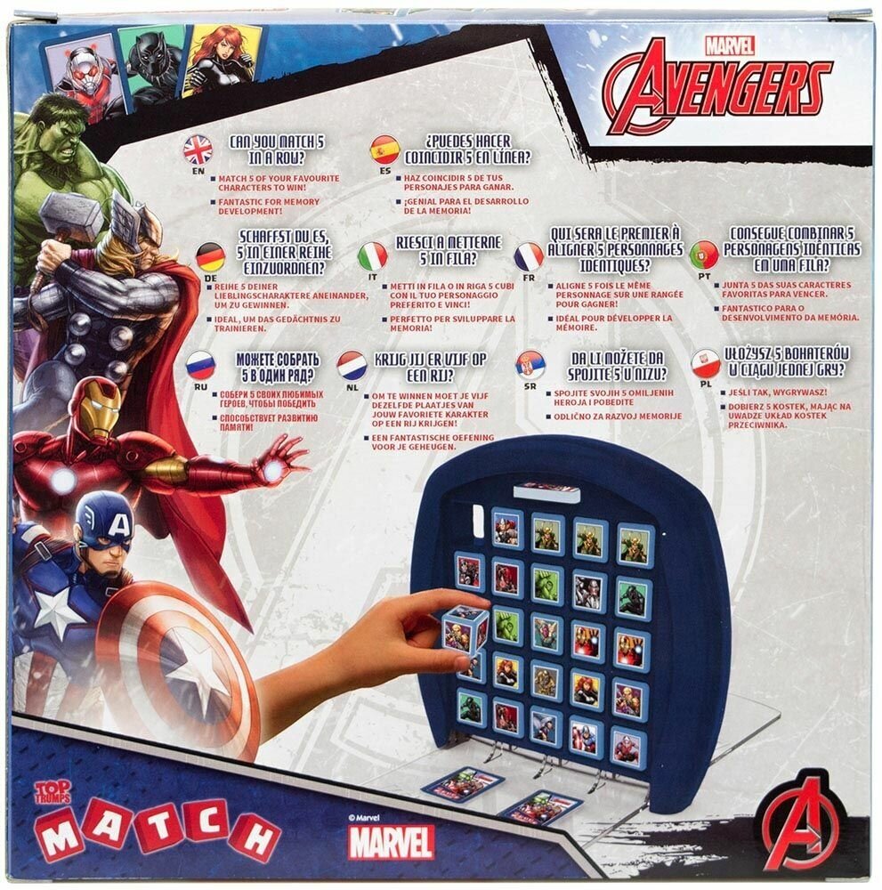 Настольная игра Мэтч Марвел Мстители "Top Trumps Match Marvel Avengers" ИНТЕРХИТ - фото №6