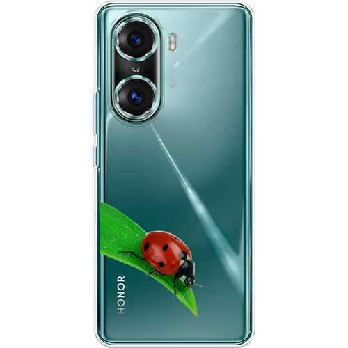 Силиконовый чехол на Honor 60 Pro / Хонор 60 Про На счастье, прозрачный силиконовый чехол на honor 60 pro хонор 60 про горы арт 2 прозрачный