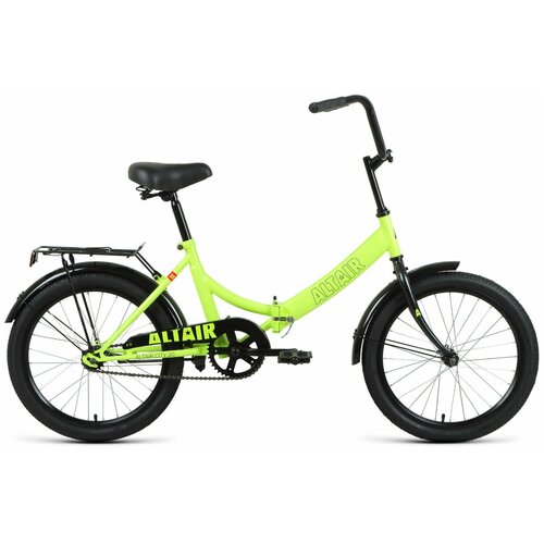 Велосипед ALTAIR CITY 20 (20 1 ск. рост. 14) 2022, ярко-зеленый/черный, RBK22AL20004