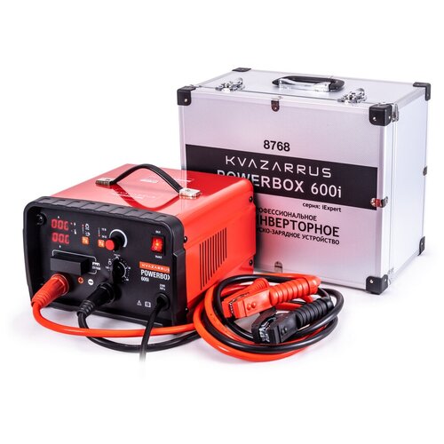 Инверторное пуско-зарядное устройство Foxweld KVAZARRUS POWERBOX 600I с таймером в алюминиевом кейсе (8768)