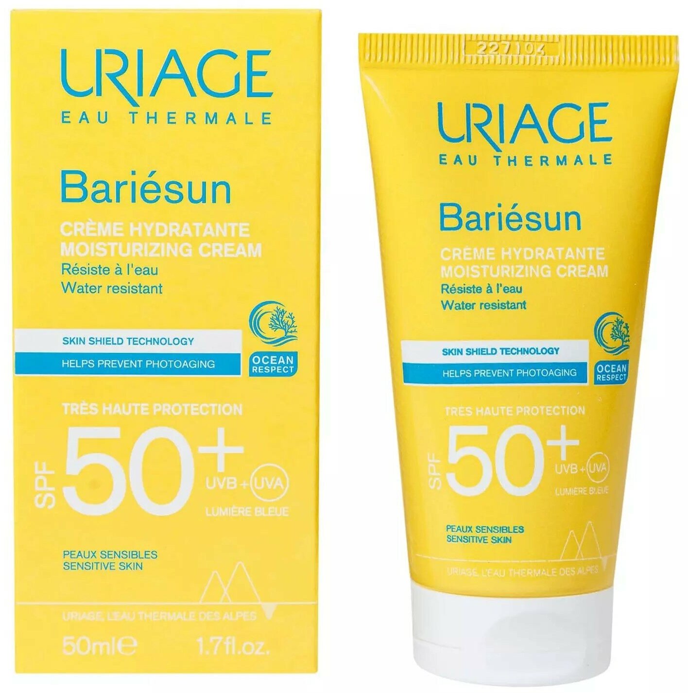 Увлажняющий крем без ароматизаторов SPF 50+, 50 мл Uriage - фото №2