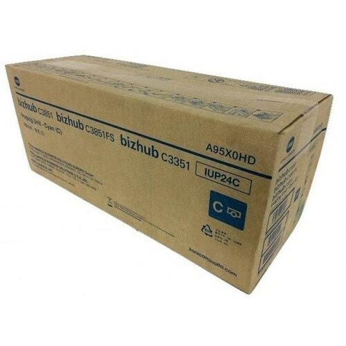 блок барабана konica minolta iup 35k черный арт aajv01d Блок барабана Konica Minolta IUP-24C 50000стр Голубой