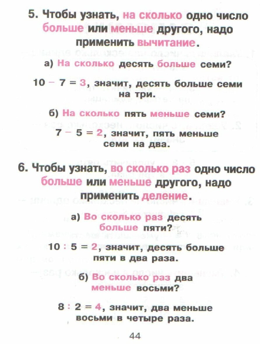 Математика для младших школьников в таблицах и схемах - фото №5