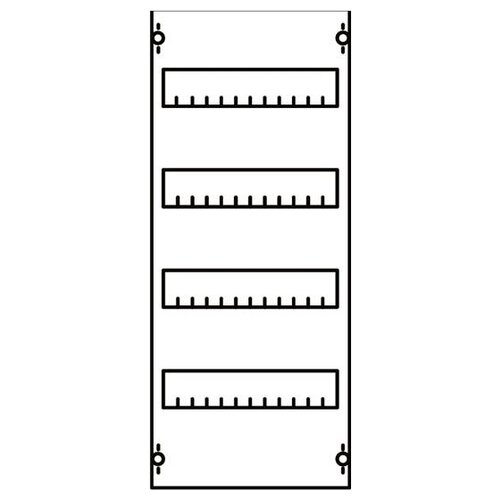 Панель для модульных устройств 1 ряд 4 рейки 1V0A ABB