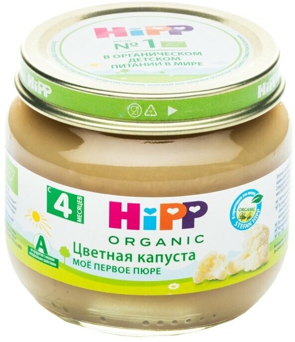 Пюре Hipp Мое первое пюре Цветная капуста 80г