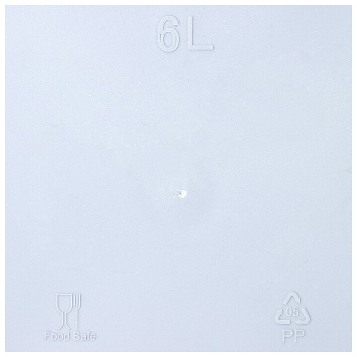 Таз Idiland хозяйственный "Etna", 6 л, 32,5х30,5х12,5 см, цвет серый - фотография № 2