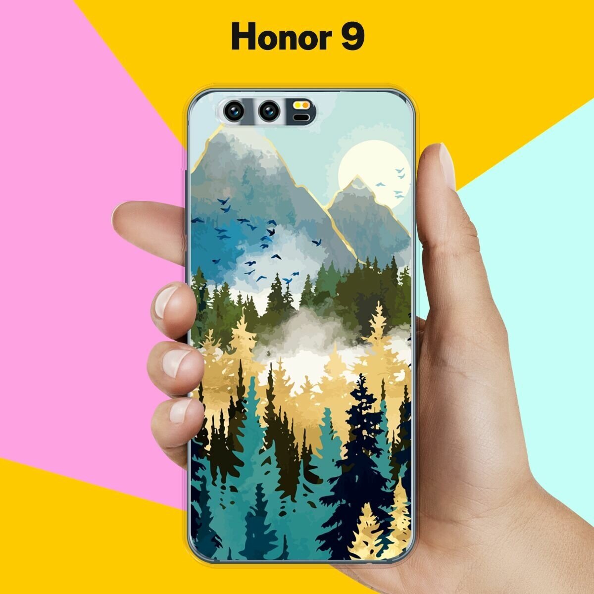 Силиконовый чехол на Honor 9 Пейзаж 12 / для Хонор 9