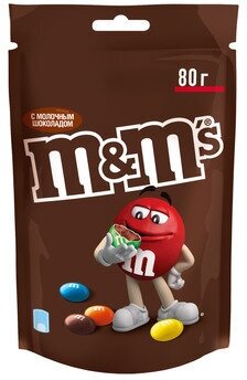 80Г драже M&M'S С молочным ШОК