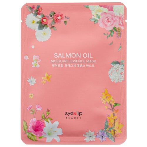 фото Eyenlip Moisture Essence Mask Salmon Oil тканевая маска с экстрактом лососевого масла, 25 мл