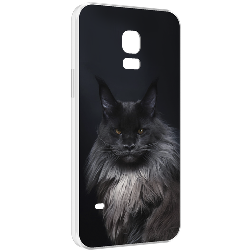 Чехол MyPads кошка мейн кун 2 для Samsung Galaxy S5 mini задняя-панель-накладка-бампер чехол mypads кошка мейн кун 2 для samsung galaxy s23 plus задняя панель накладка бампер