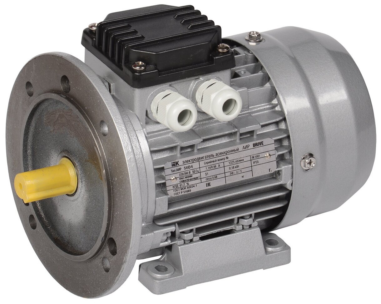 DRV080-B2-002-2-3020 Электродвигатель 3ф АИР 80B2 380В 2,2кВт 3000об/мин 2081 DRIVE IEK - фото №1