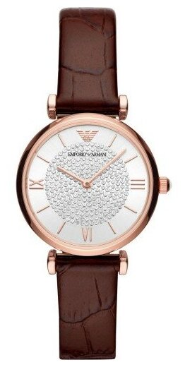 Наручные часы EMPORIO ARMANI AR11269, коричневый, розовый