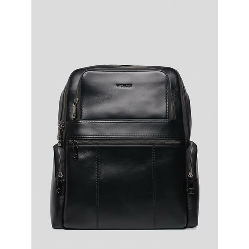 фото Рюкзак vitacci ta1312-01 мужской черный натуральная кожа