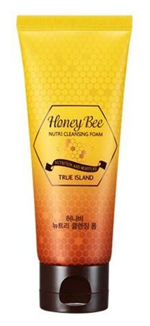 TRUE ISLAND пенка для умывания с экстрактом маточного молочка Honey Bee Nutri Cleansing Foam, 100 мл