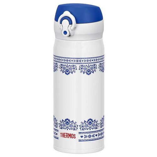 фото Термокружка thermos jnl-402 blwh, 0.4 л белый/синий