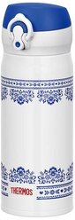 Термокружка Thermos JNL-402, 0.4 л, белый/синий