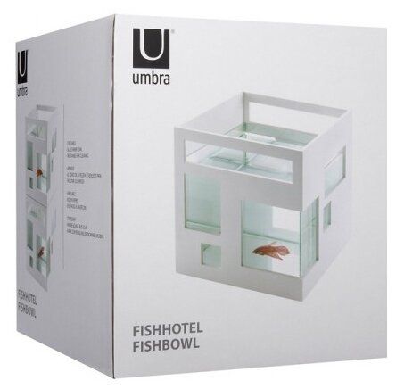 Аквариум UMBRA Fishhotel 460410-660 белый 190х205х190 - фотография № 4