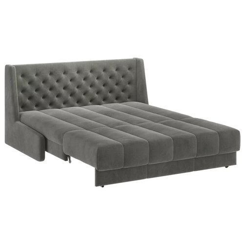 Диван тканевый прямой D1 furniture Ричмонд 200 НзПБ серый