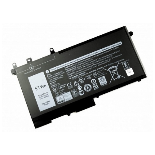 Аккумулятор для Dell Latitude 12-5290, 5280, 5288, 5488, E5288, (93ftf), 51Wh, 11.4V