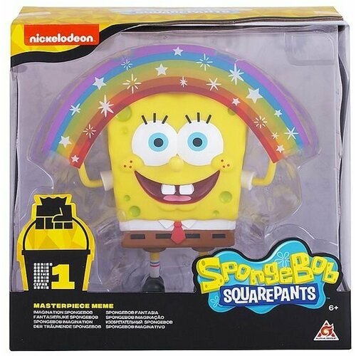 SpongeBob - Фигурка Спанч Боб радужный 20 см (мем коллекция) spongebob фигурка спанч боб радужный 20 см мем коллекция