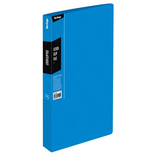 фото Berlingo папка с зажимом color zone a4, пластик синий