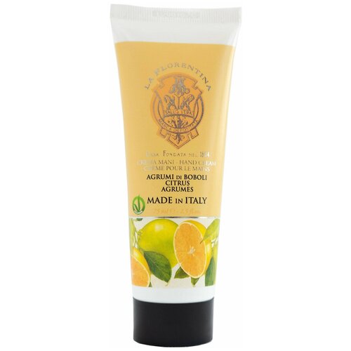 La Florentina Hand Cream Citrus 75мл la florentina hand cream rose of may 75мл