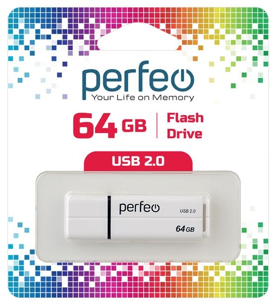 USB флешка Perfeo USB 64GB C01G2 White