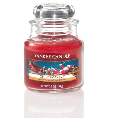 Yankee Candle / Свеча маленькая в стеклянной банке Рождественский вечер Christmas Eve 104гр / 25-45 часов