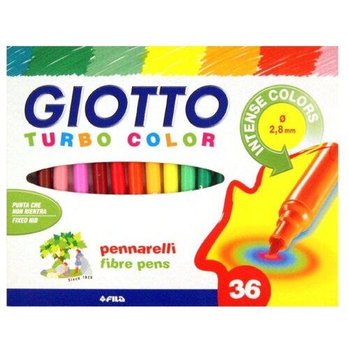 фото GIOTTO Набор фломастеров Turbo Color, 36 шт. (418000)