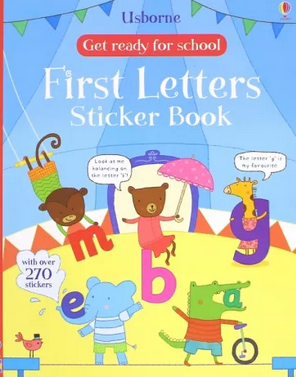 Usborne Get ready for school First Letters Sticker Book