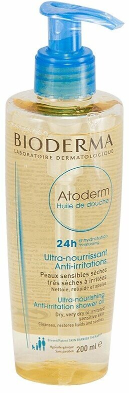 Масло для душа Bioderma Atoderm 200 мл для чувствительной кожи