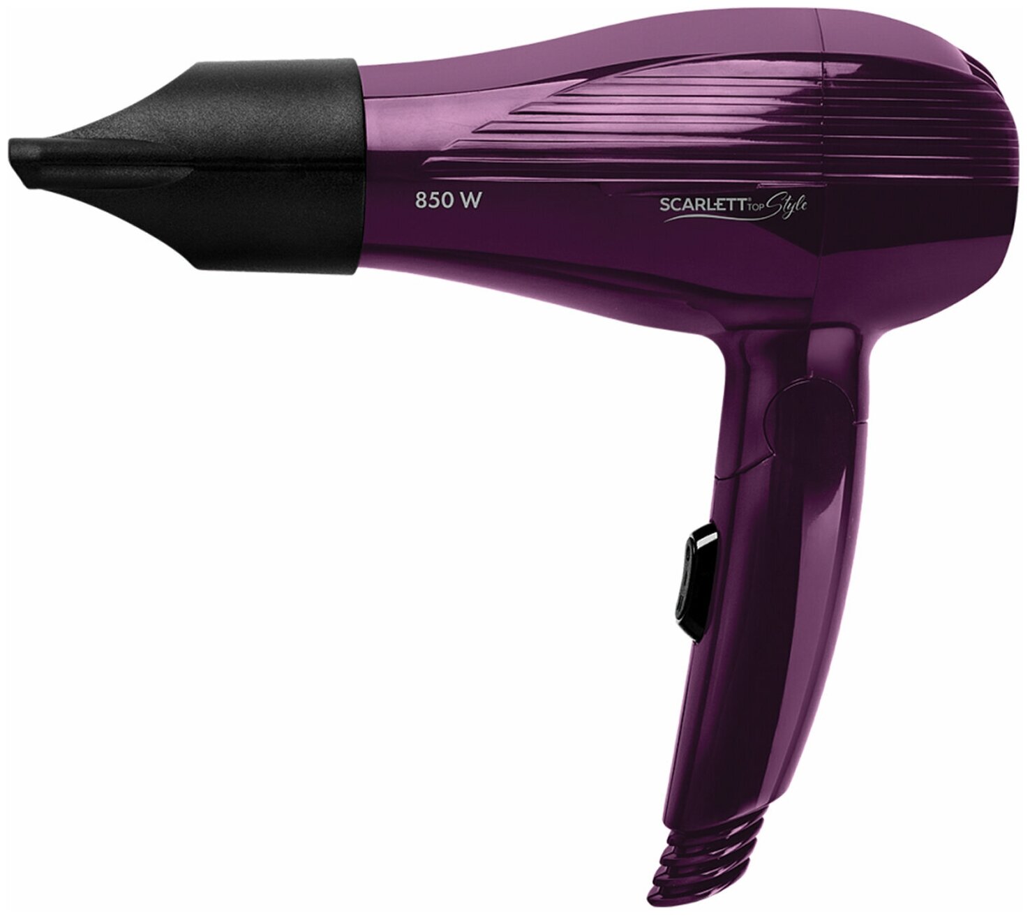 Фен для волос Scarlett мощность 850 вт, 2 скорости, 1 режим, складная ручка, фиолетовый (SC-HD70T24)