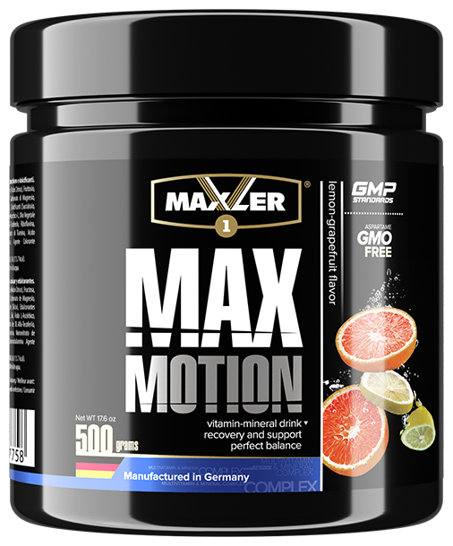 MAXLER EU Max Motion (Банка) 500 г (Lemon-Grapefruit Flavor)