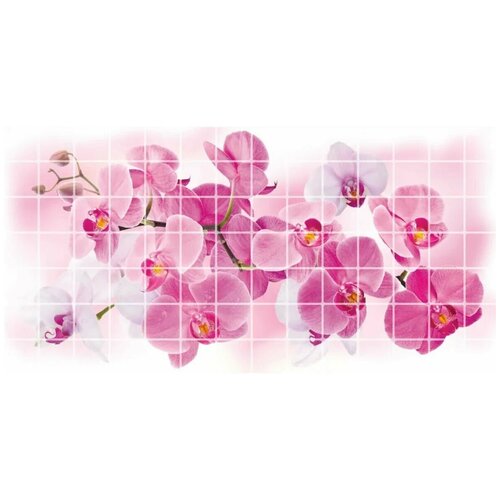 Панель ПВХ Орхидея Розея мозайка 955х480 в количесвте 10 штук (4,58м2)