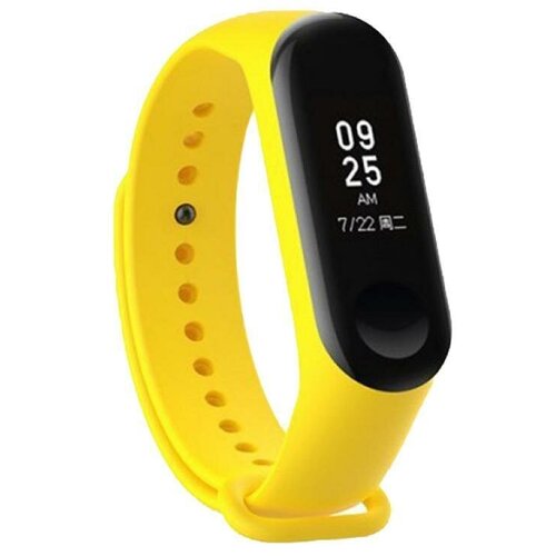 Ремешок для Xiaomi Mi Band 3, Mi Band 4 силиконовый <желтый>