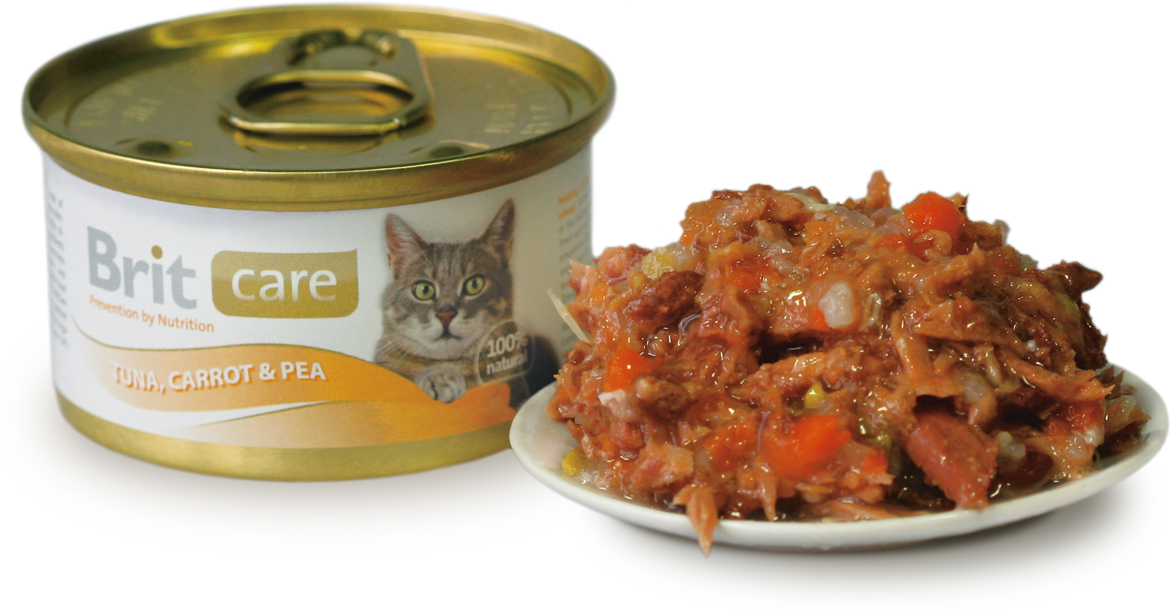 Консервы Brit Fish Dreams Tuna, Carrot & Pea корм для кошек с тунцом, морковью и горошком, 12 шт *80г - фотография № 2