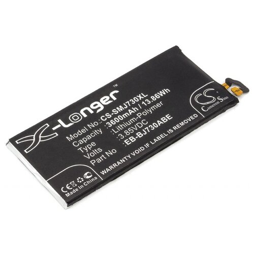 Аккумулятор для телефона Samsung Galaxy J7, Samsung SM-J730F, (EB-BJ730ABE), 3600мАч samsung original replacement battery eb bj730abe for samsung galaxy j7 pro j72017 j730f j730g j730ds j730fm j730gm j730k 3600mah